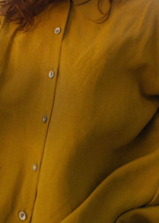 Chemise 05 en lin et soie soleil - LE VESTIAIRE DE JEANNE