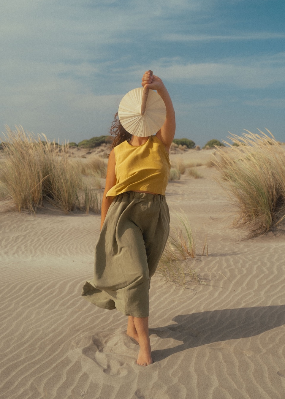 Jumper 02, Sun linen and silk - LE VESTIAIRE DE JEANNE