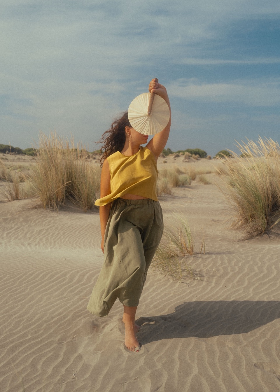 Jumper 02, Sun linen and silk - LE VESTIAIRE DE JEANNE