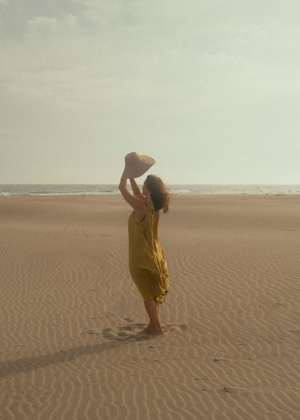 Dress 02 in Sun linen and silk - LE VESTIAIRE DE JEANNE Dress 02 in Sun linen and silk - LE VESTIAIRE DE JEANNE