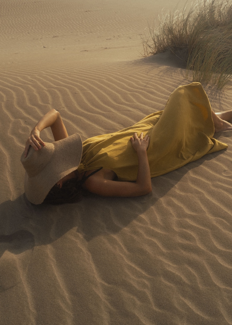 Dress 02 in Sun linen and silk - LE VESTIAIRE DE JEANNE Dress 02 in Sun linen and silk - LE VESTIAIRE DE JEANNE