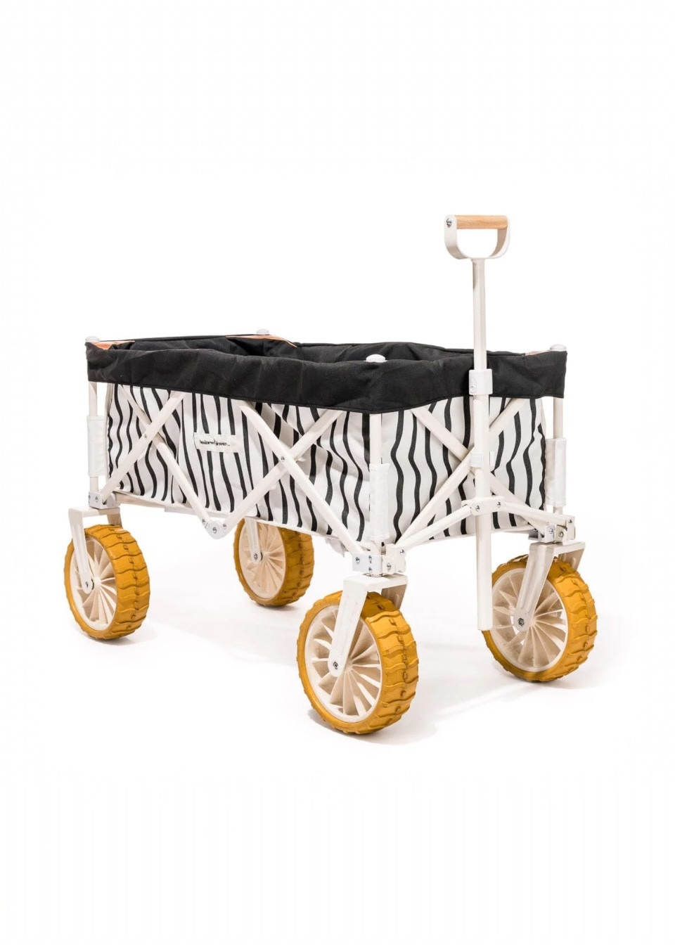 Chariot de plage, rayures noires