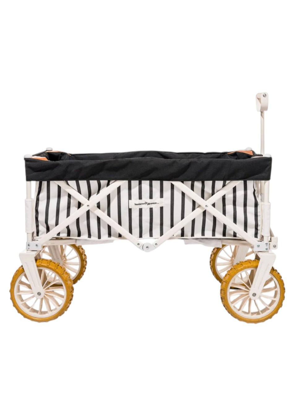 Chariot de plage, rayures noires