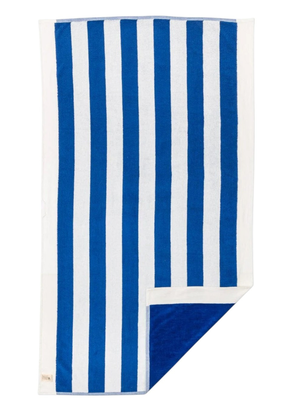 Beach towel in large blue stripes - BUSINESS & PLEASURE
