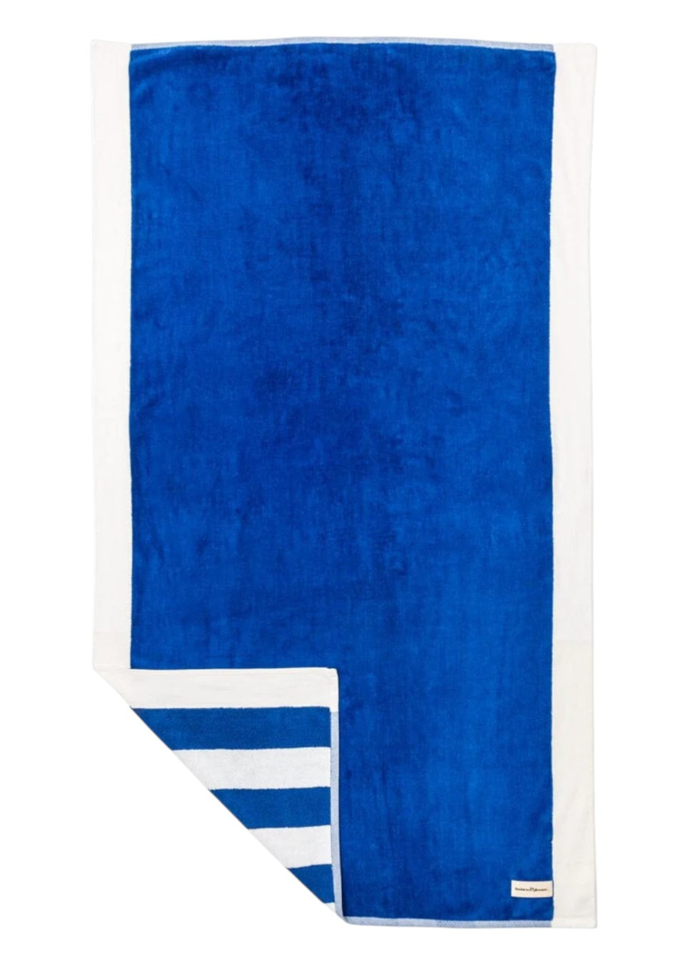 Beach towel in large blue stripes - BUSINESS & PLEASURE