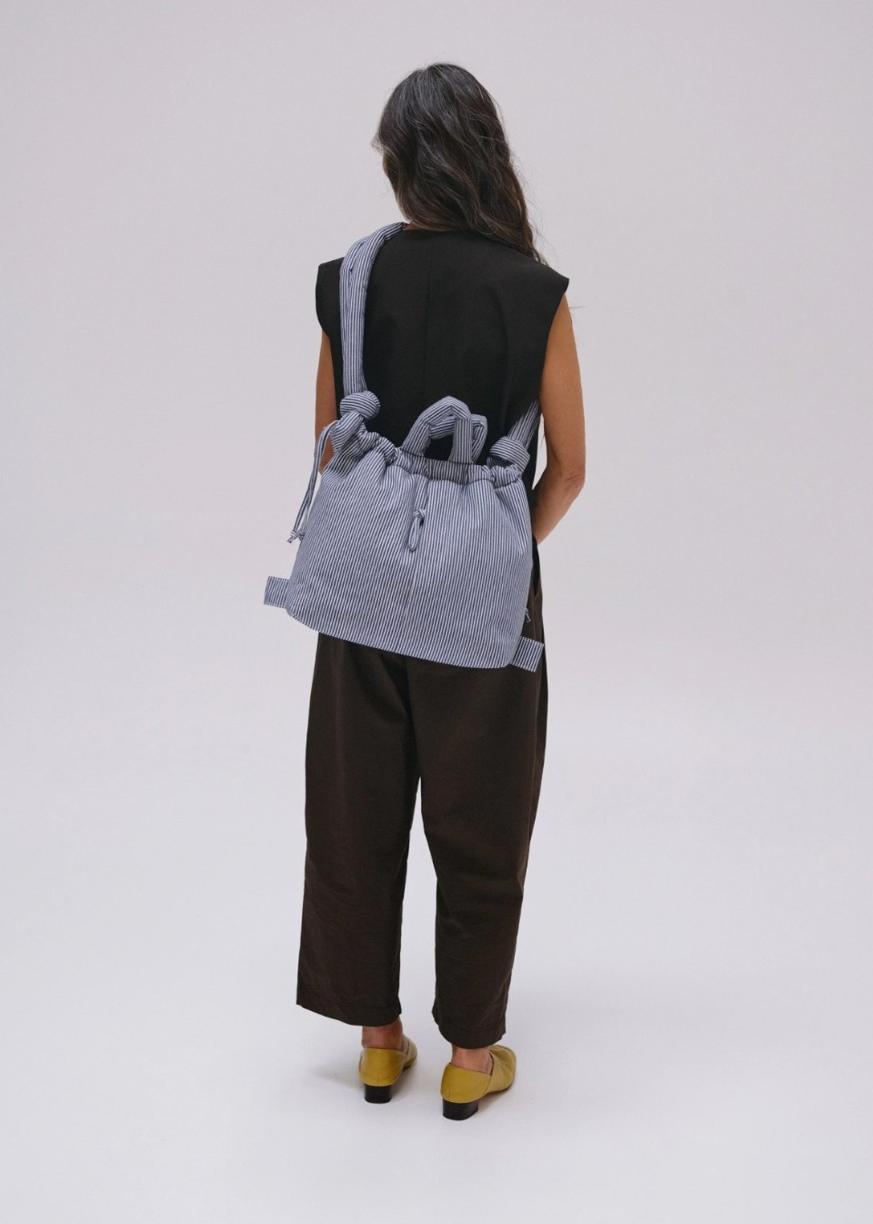Navy blue stripes Ona Soft Bag - ÖLEND