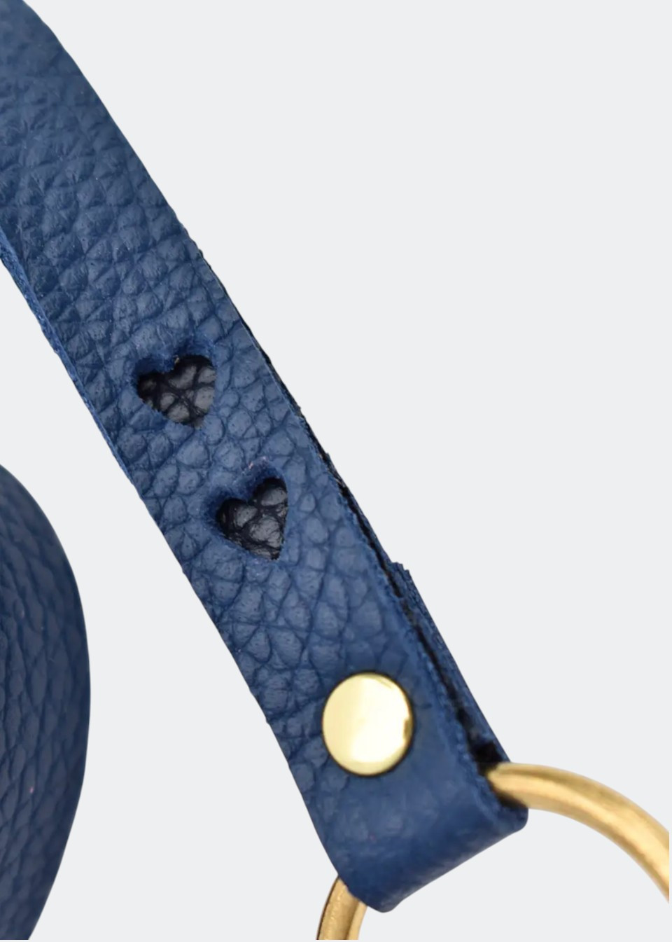 Porte-clés en cuir bleu - CELINA MANCURTI Porte-clés en cuir bleu - CELINA MANCURTI