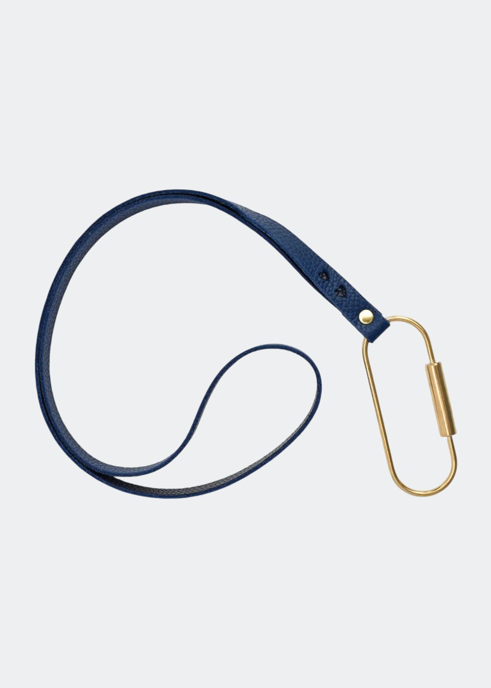 Porte-clés en cuir bleu - CELINA MANCURTI Porte-clés en cuir bleu - CELINA MANCURTI