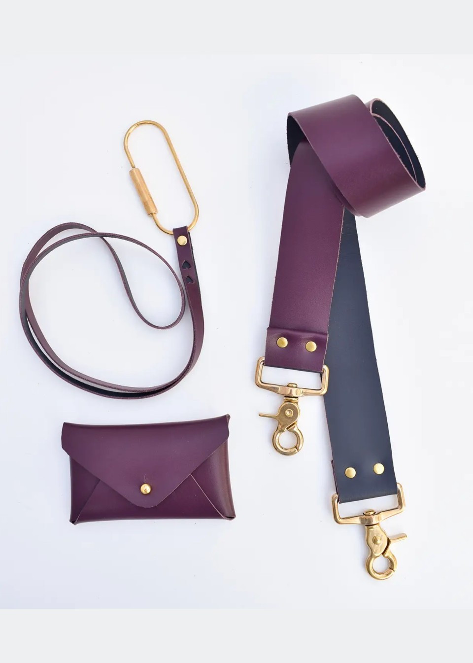 Porte-clés en cuir Cerise - CELINA MANCURTI Porte-clés en cuir Cerise - CELINA MANCURTI