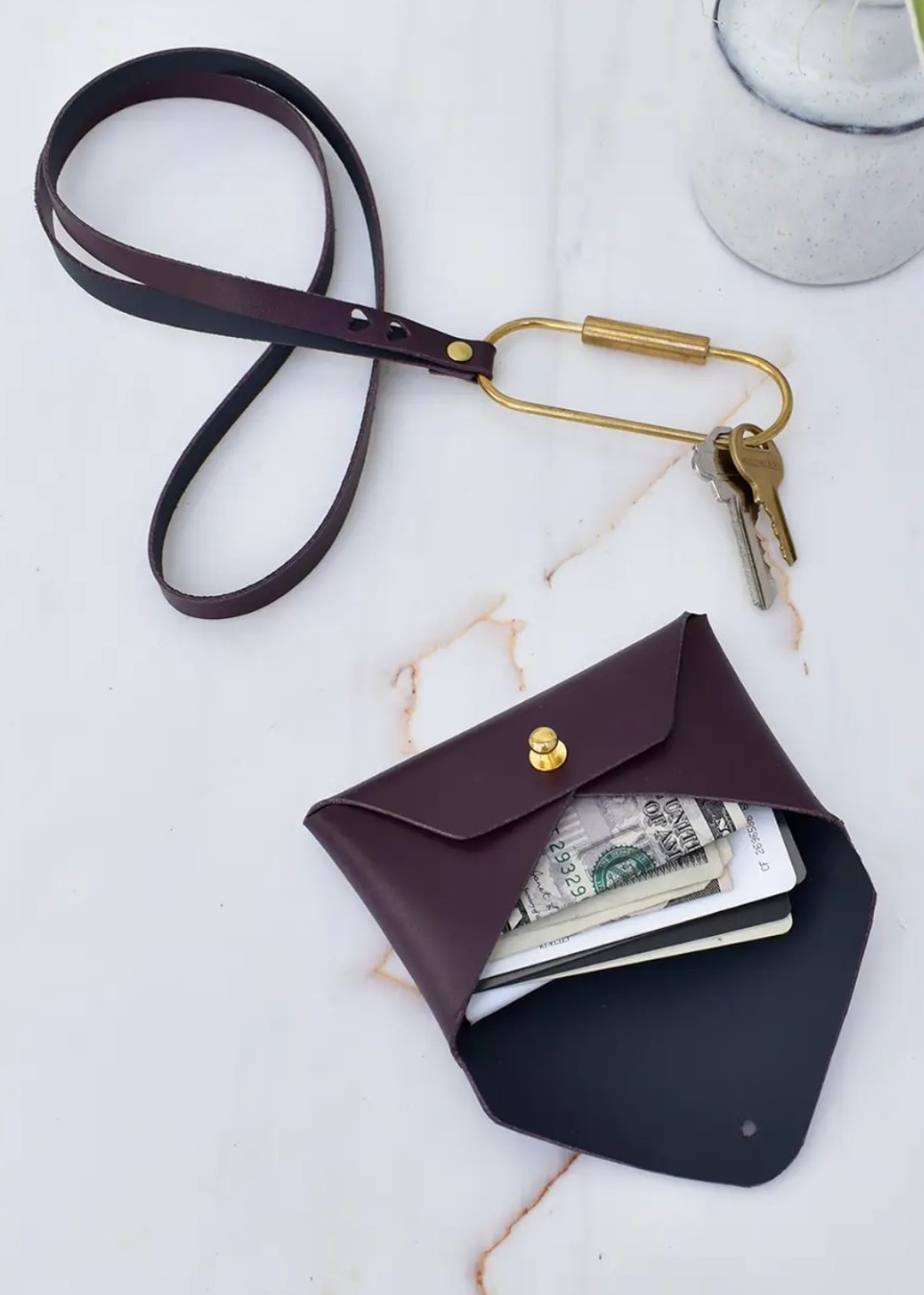Cherry Leather Keychain - CELINA MANCURTI Cherry Leather Keychain - CELINA MANCURTI