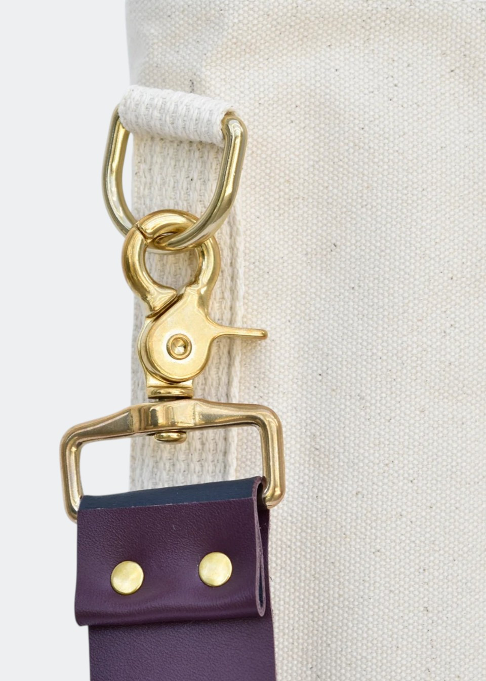 Sac fourre tout en toile et cuir bleu/cerise - CELINA MANCURTI