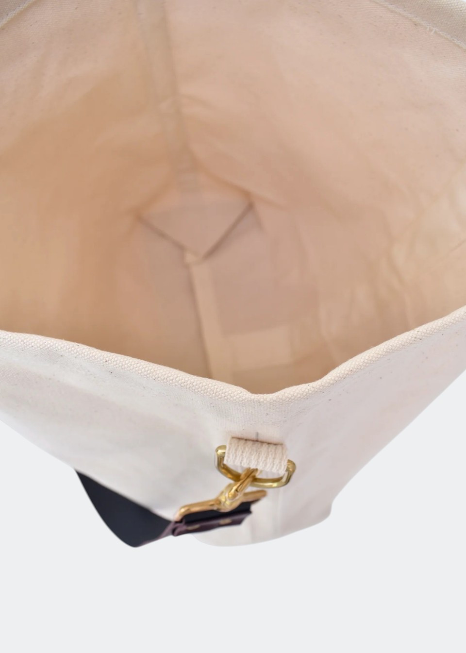 Sac fourre tout en toile et cuir bleu/cerise - CELINA MANCURTI