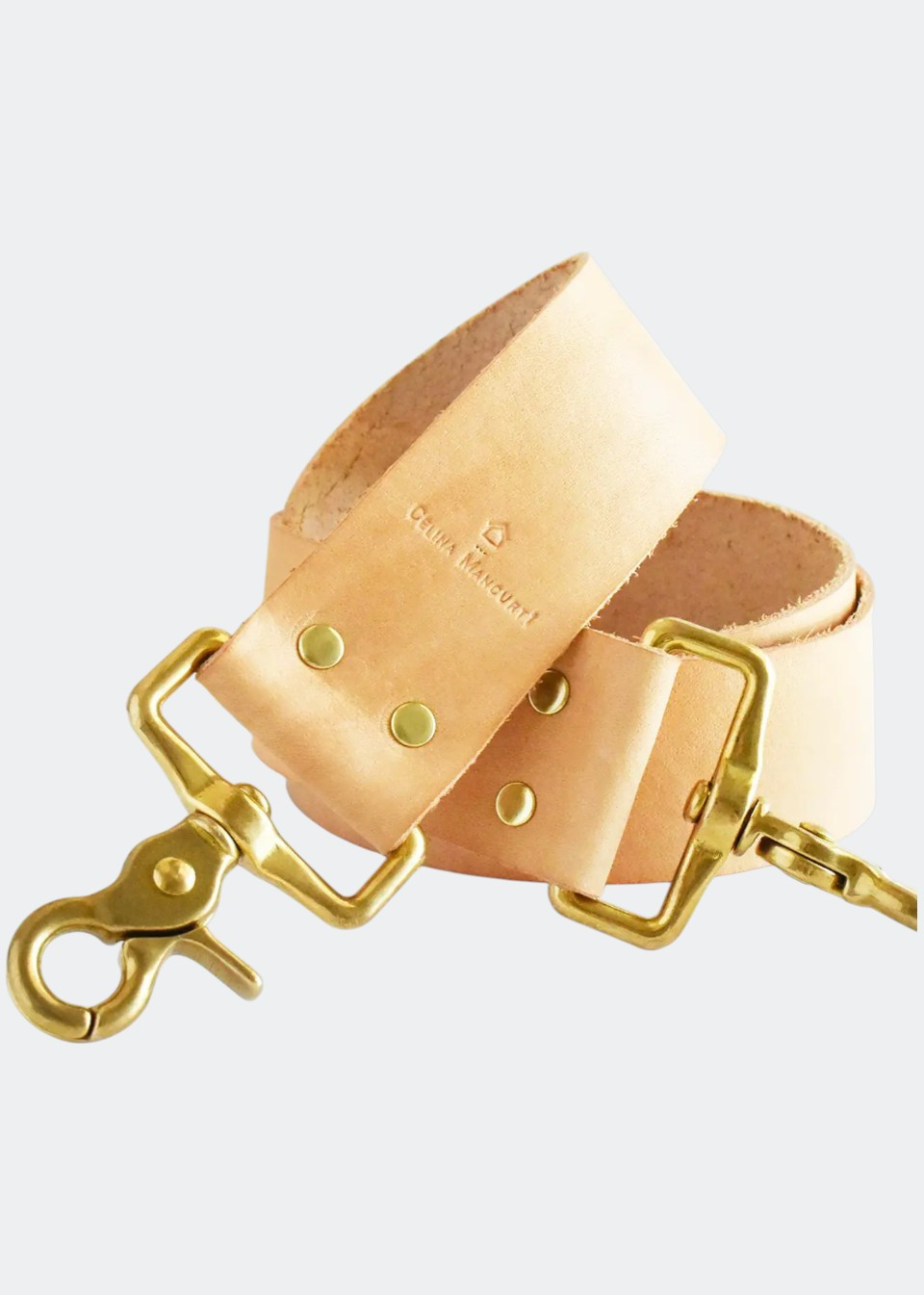 Sac fourre tout en toile et cuir naturel - CELINA MANCURTI