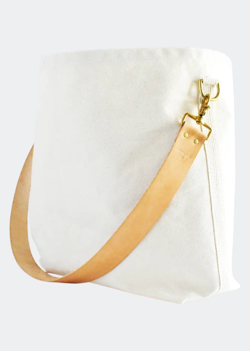 Sac fourre tout en toile et cuir naturel - CELINA MANCURTI