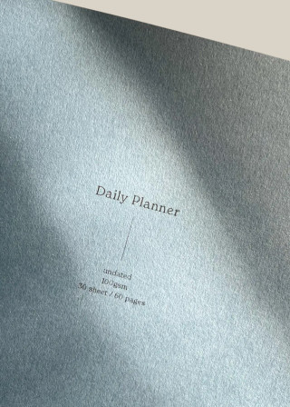 Blue daily planner - FIN STUDIO