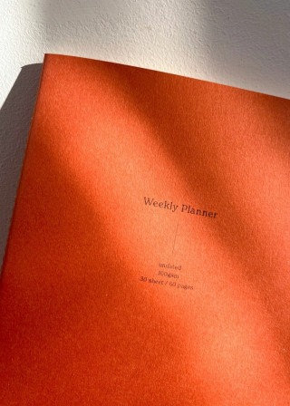 Red weekly planner - FIN STUDIO