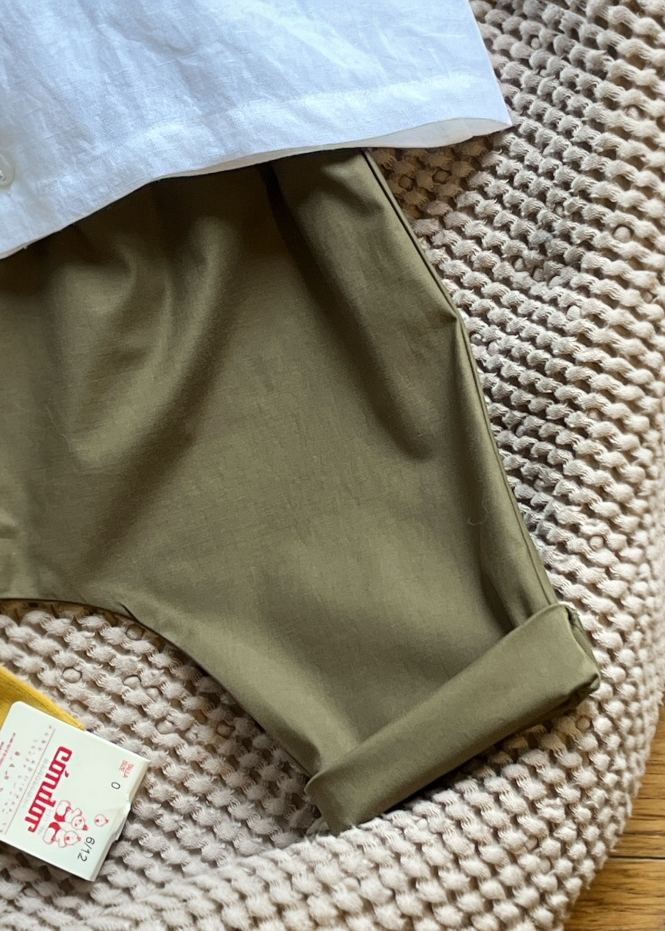 Saroual trousers in khaki poplin - LE VESTIAIRE DE JEANNE Saroual trousers in khaki poplin - LE VESTIAIRE DE JEANNE