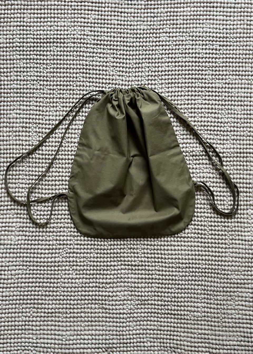 Backpack in khaki poplin - LE VESTIAIRE DE JEANNE
