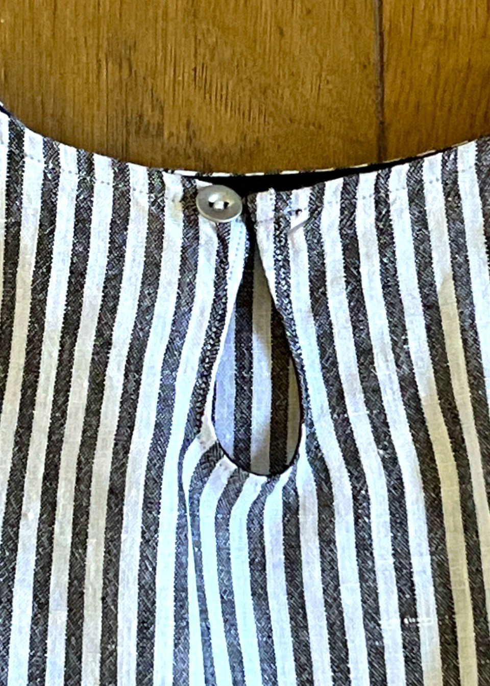 blouse plissée manches longues, lin rayé - LE VESTIAIRE DE JEANNE blouse plissée manches longues, lin rayé - LE VESTIAIRE DE JEANNE