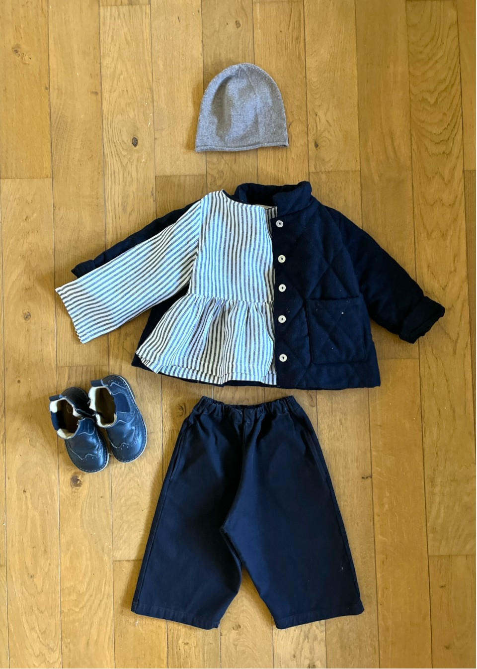 blouse plissée manches longues, lin rayé - LE VESTIAIRE DE JEANNE blouse plissée manches longues, lin rayé - LE VESTIAIRE DE JEANNE