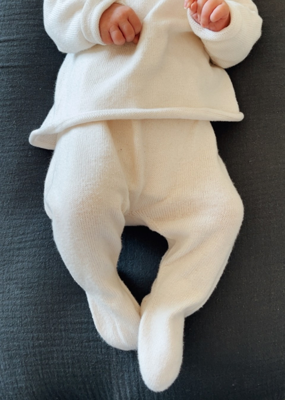 Pantalon Liam avec pieds crème - LI & ME