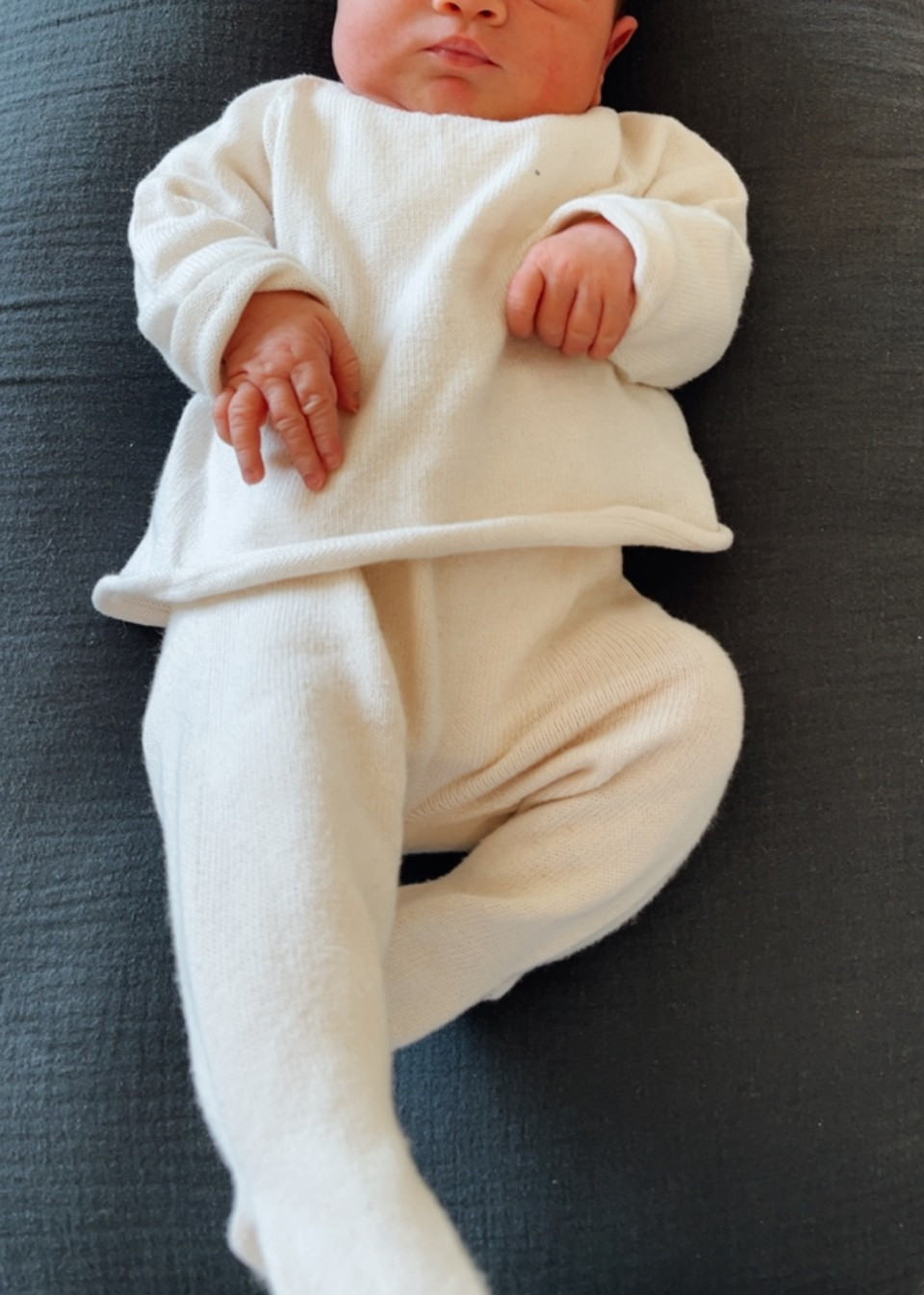 Pantalon Liam avec pieds crème - LI & ME