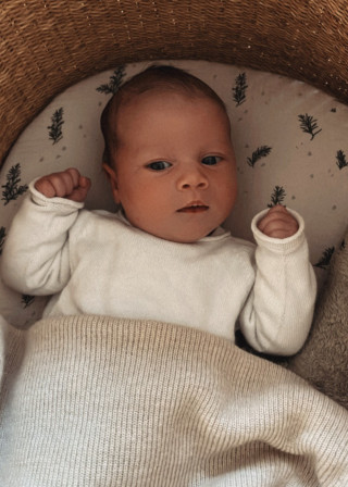 Lois sweater in white cotton knit - LI & ME