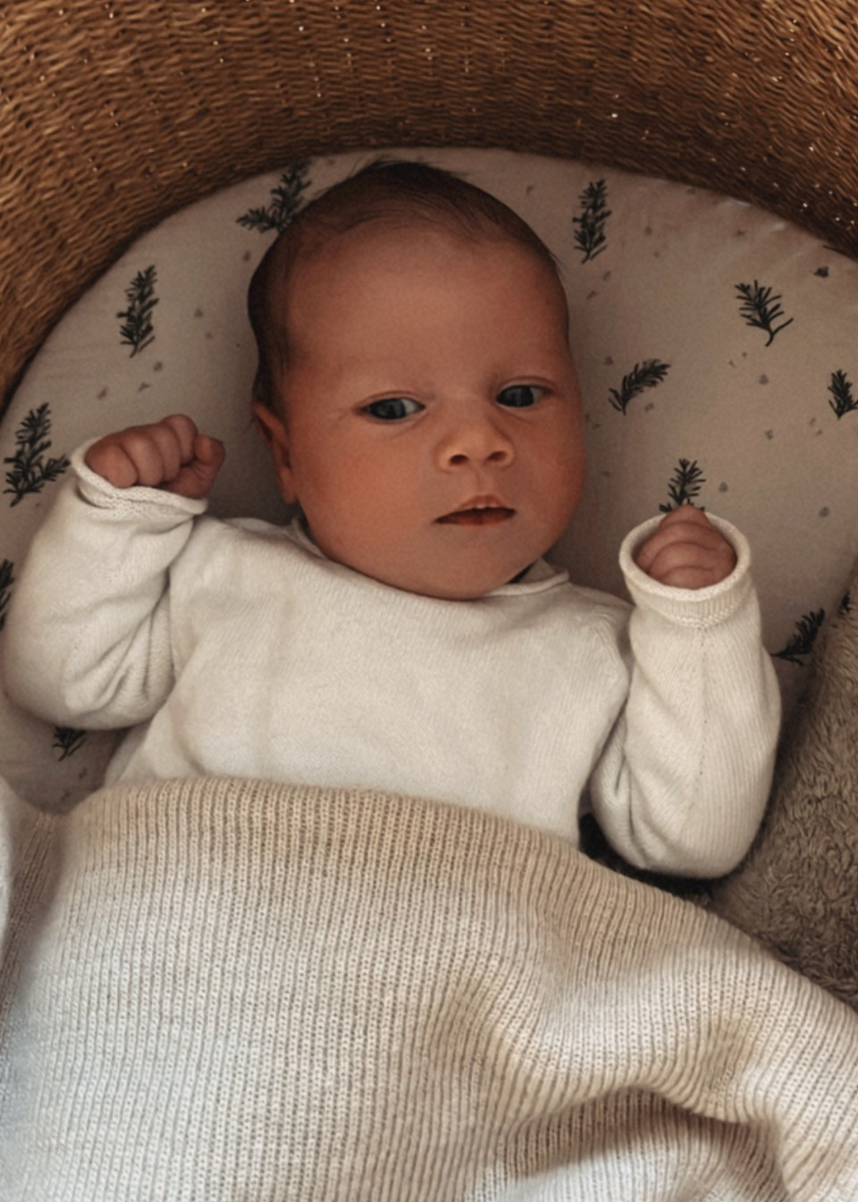 Lois sweater in white cotton knit - LI & ME