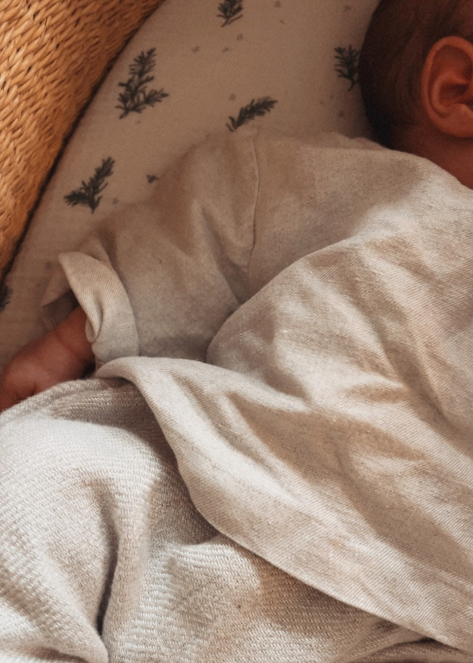 Blouse manches longues, lin beige