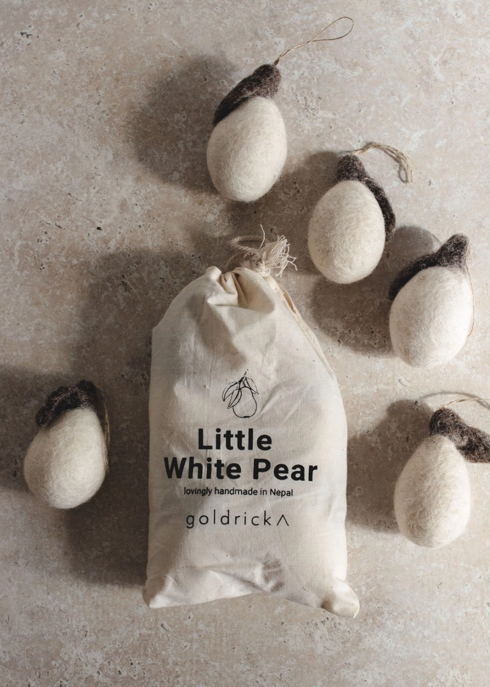 6 poires à suspendre - GOLDRICK NATURAL LIVING