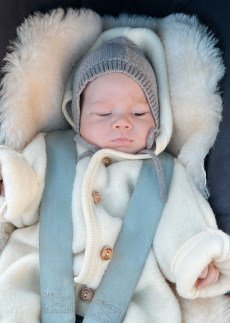 Combinaison pour bébé en laine blanche - ENGEL NATUR