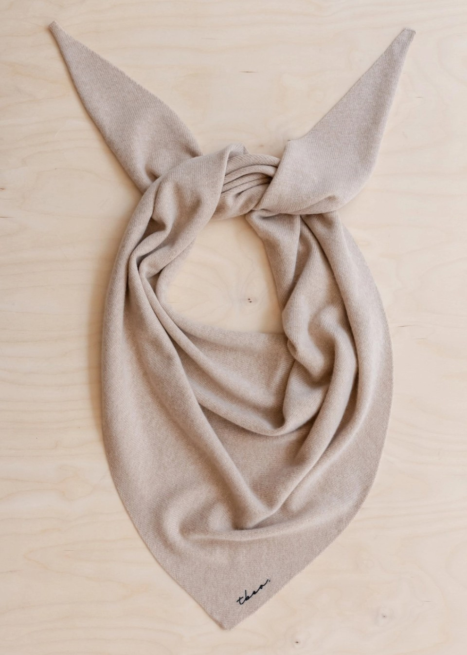 Beige triangle scarf - TBCo
