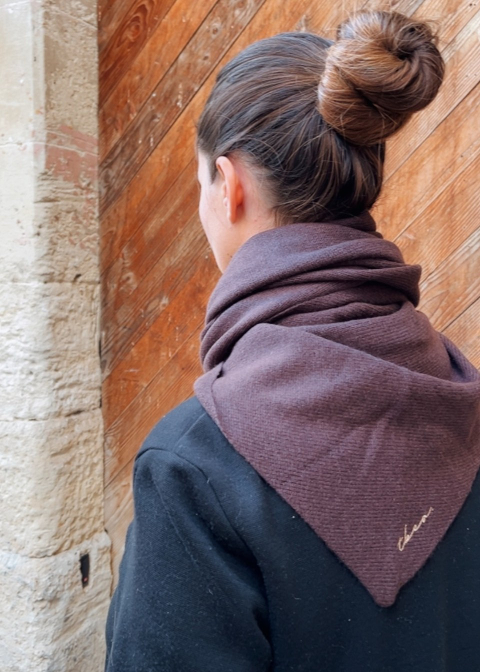 Brown triangle scarf - TBCo