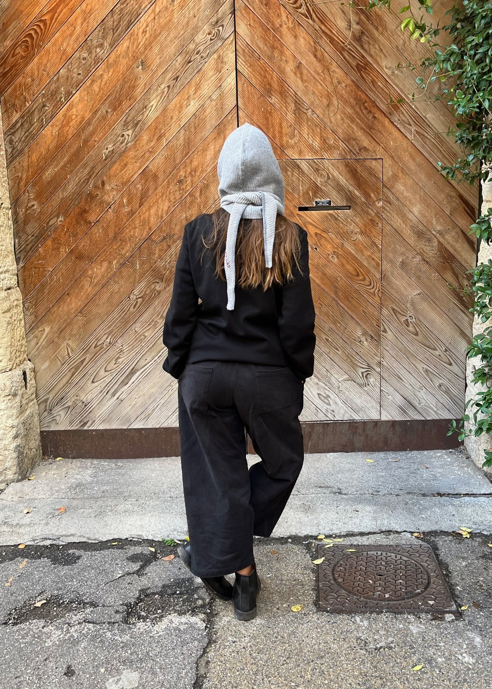 Charcoal merino hood - TBCo