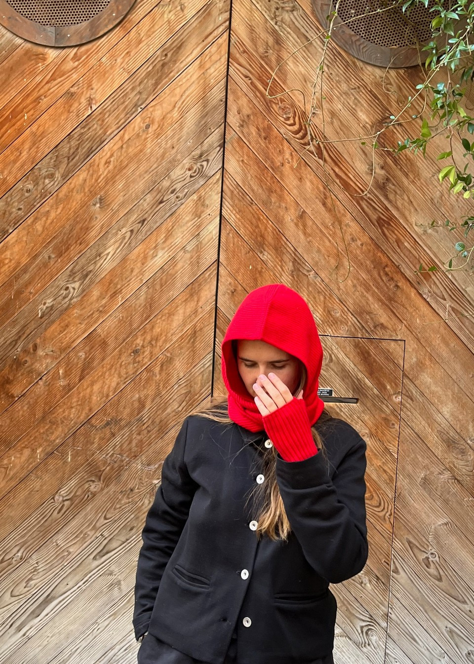 Red Merino and Cashmere Mittens - TBCo