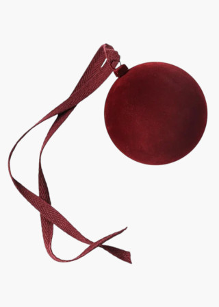 Red velvet Christmas ornament - NORDSTJERNE