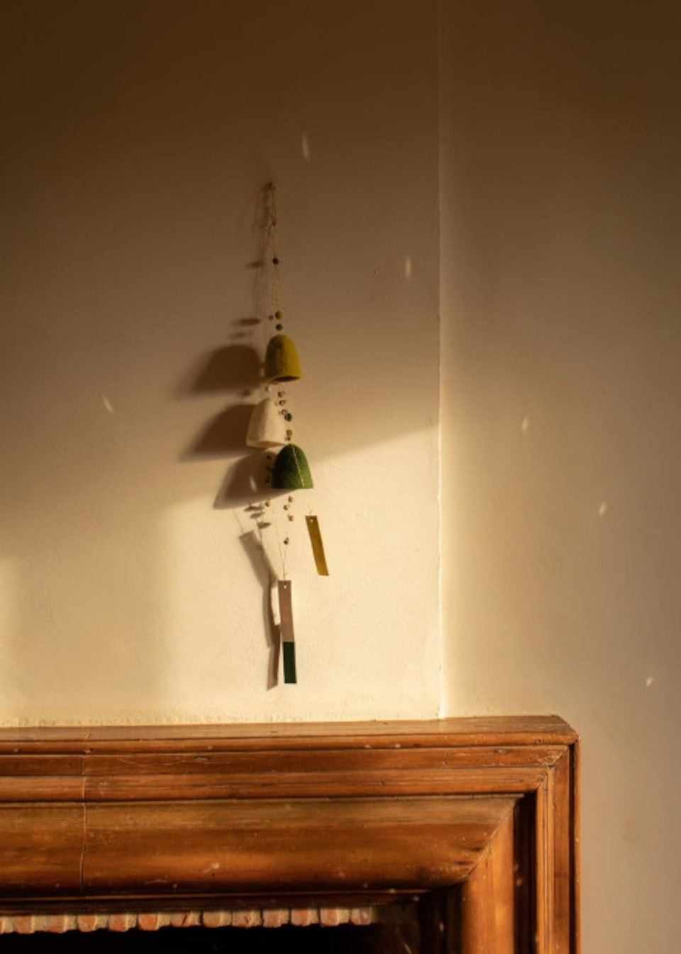 Cloche en feutre vert sapin - MUSKHANE