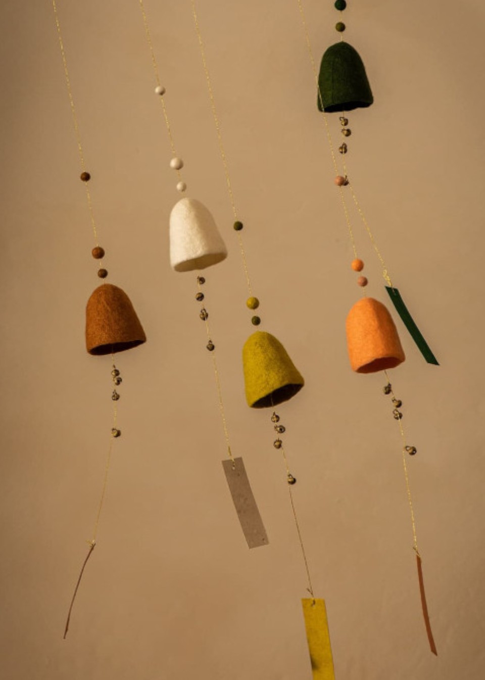 Cloche en feutre caramel - MUSKHANE