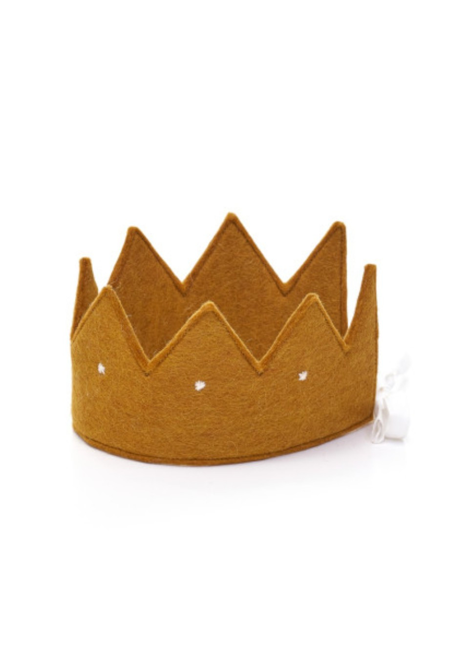 Golden felted crown - MUSKHANE