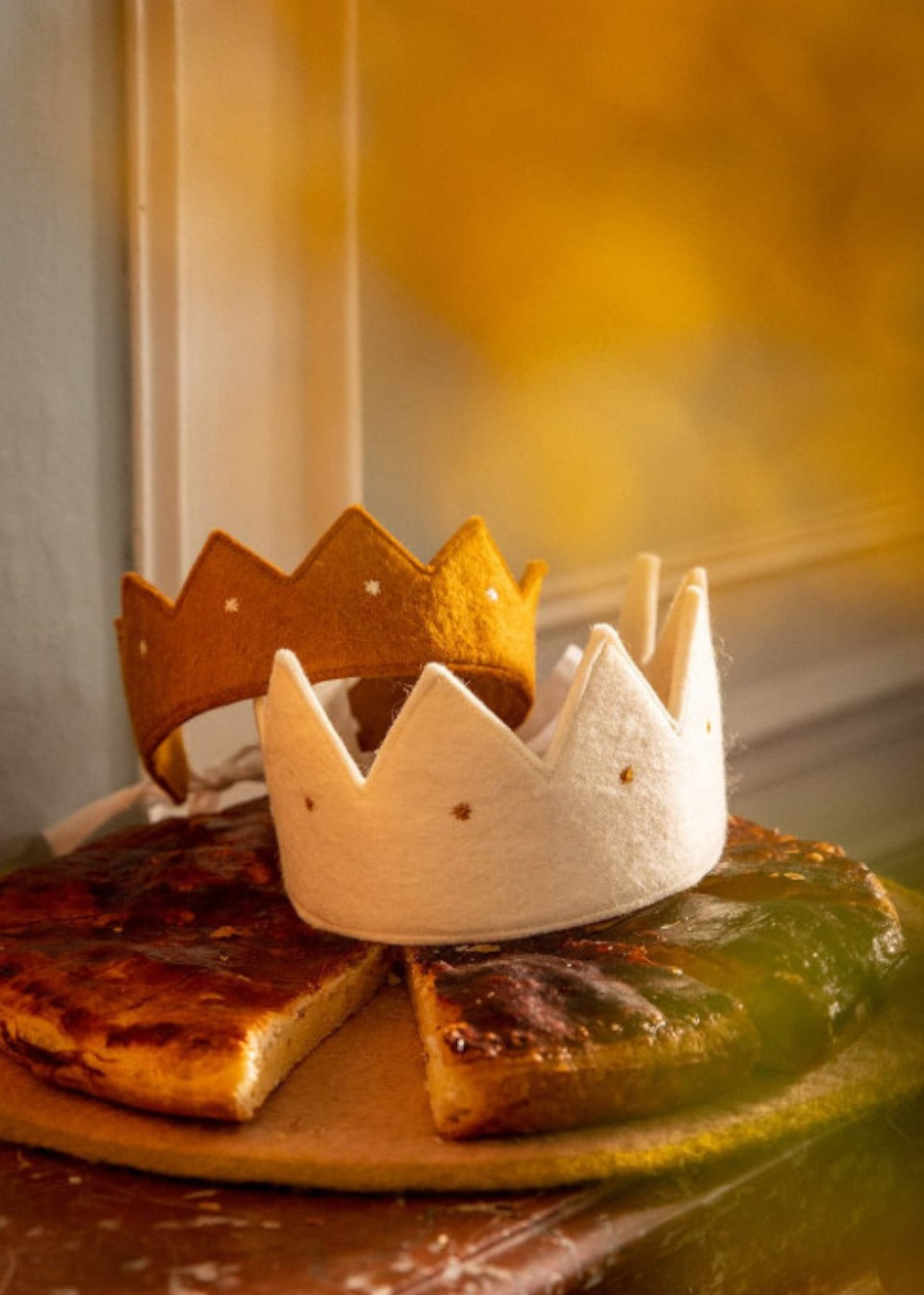 Couronne en feutre or - MUSKHANE