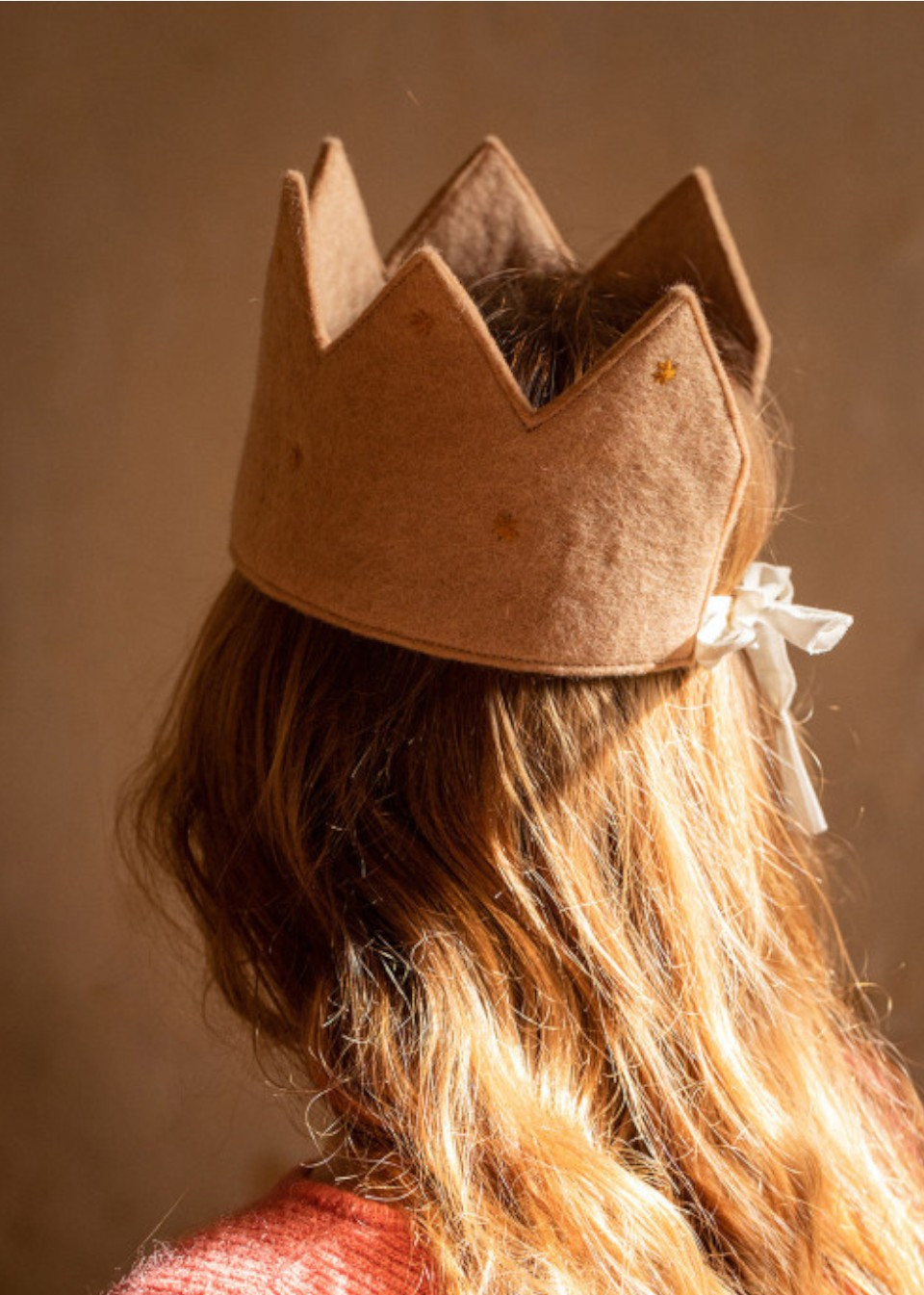 Nude felted crown - MUSKHANE