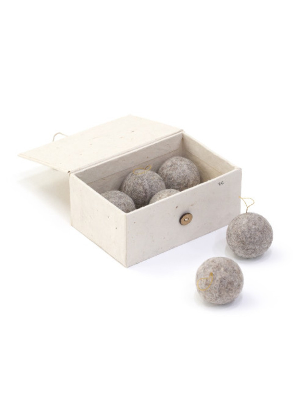 Hanging golden baubles box - MUSKHANE