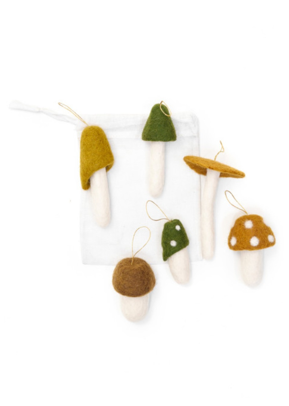 Set of 6 mushrooms to hang - MUSKHANE