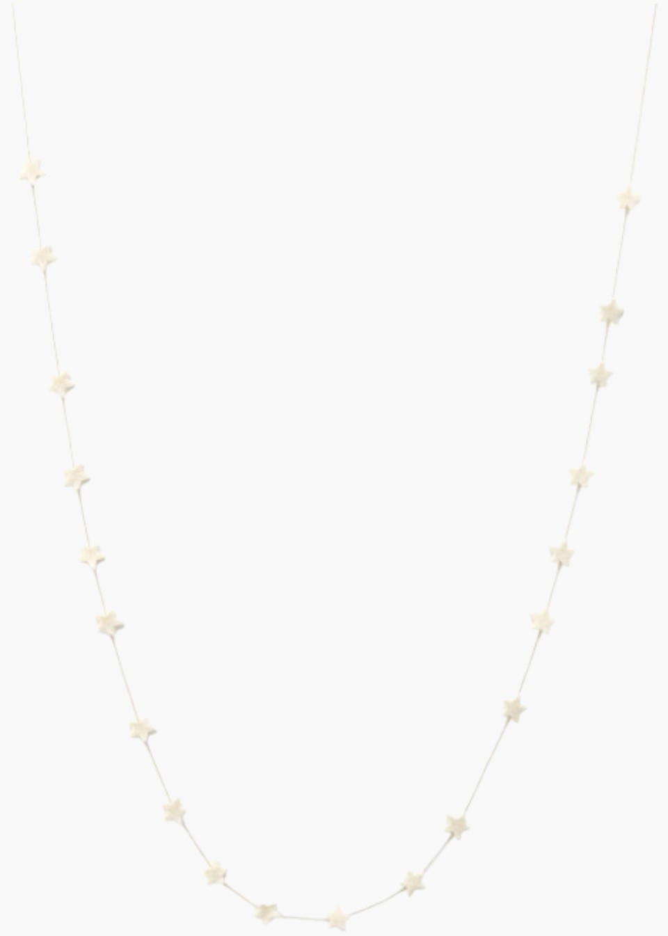 White stars felted garland - MUSKHANE