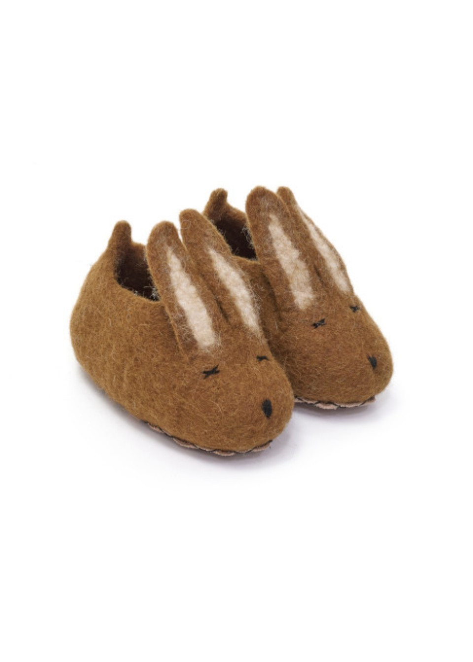 Brown Rabbit Slippers - MUSKHANE