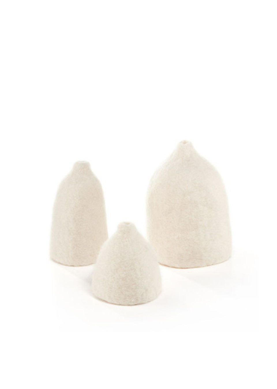 Lot de 3 cache-vases blancs - MUSKHANE