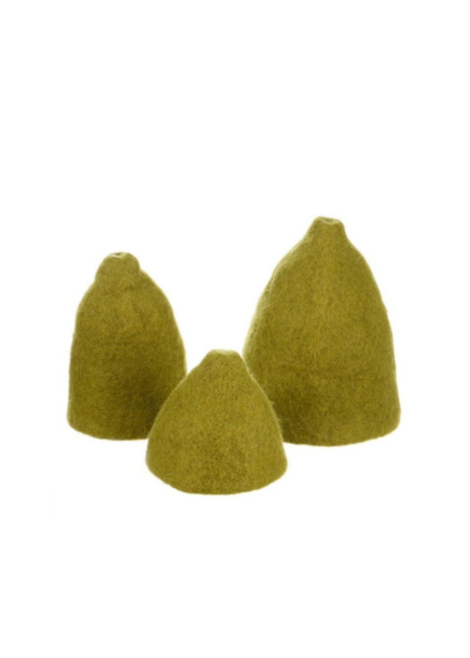 Lot de 3 cache-vases vert anis - MUSKHANE