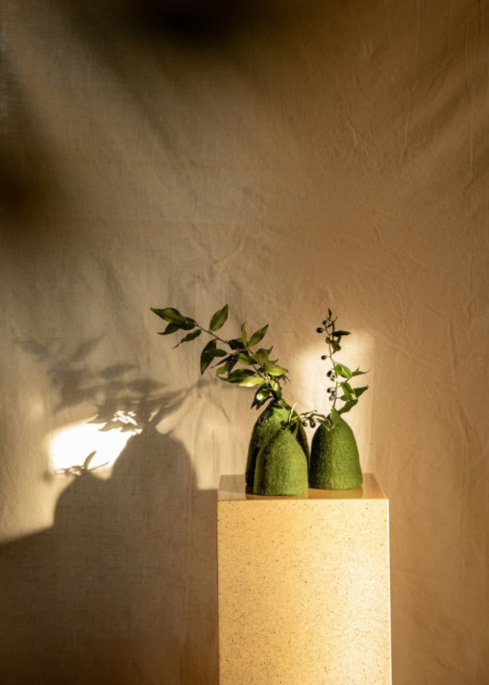 Lot de 3 cache-vases vert sapin - MUSKHANE