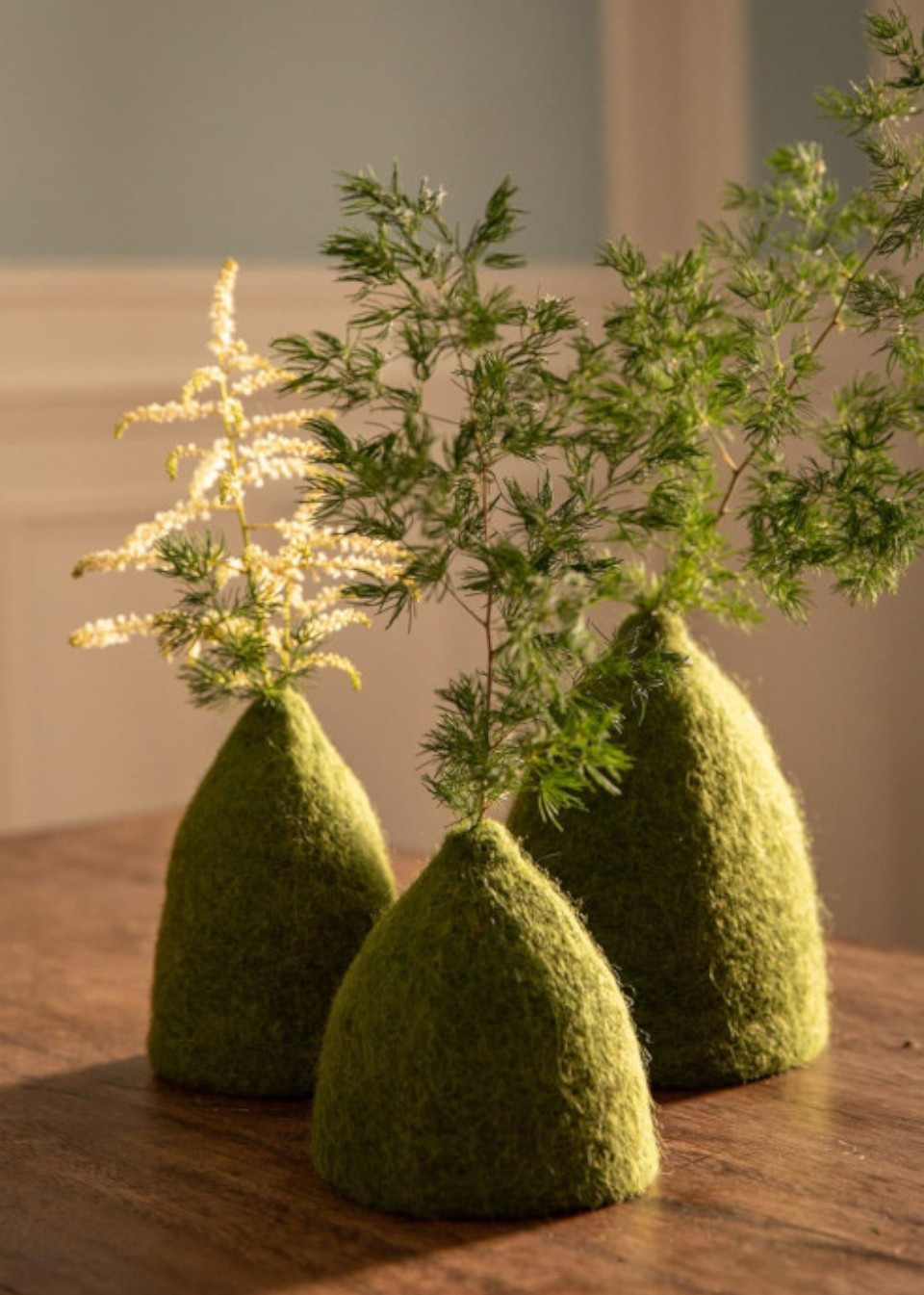 Lot de 3 cache-vases vert sapin - MUSKHANE