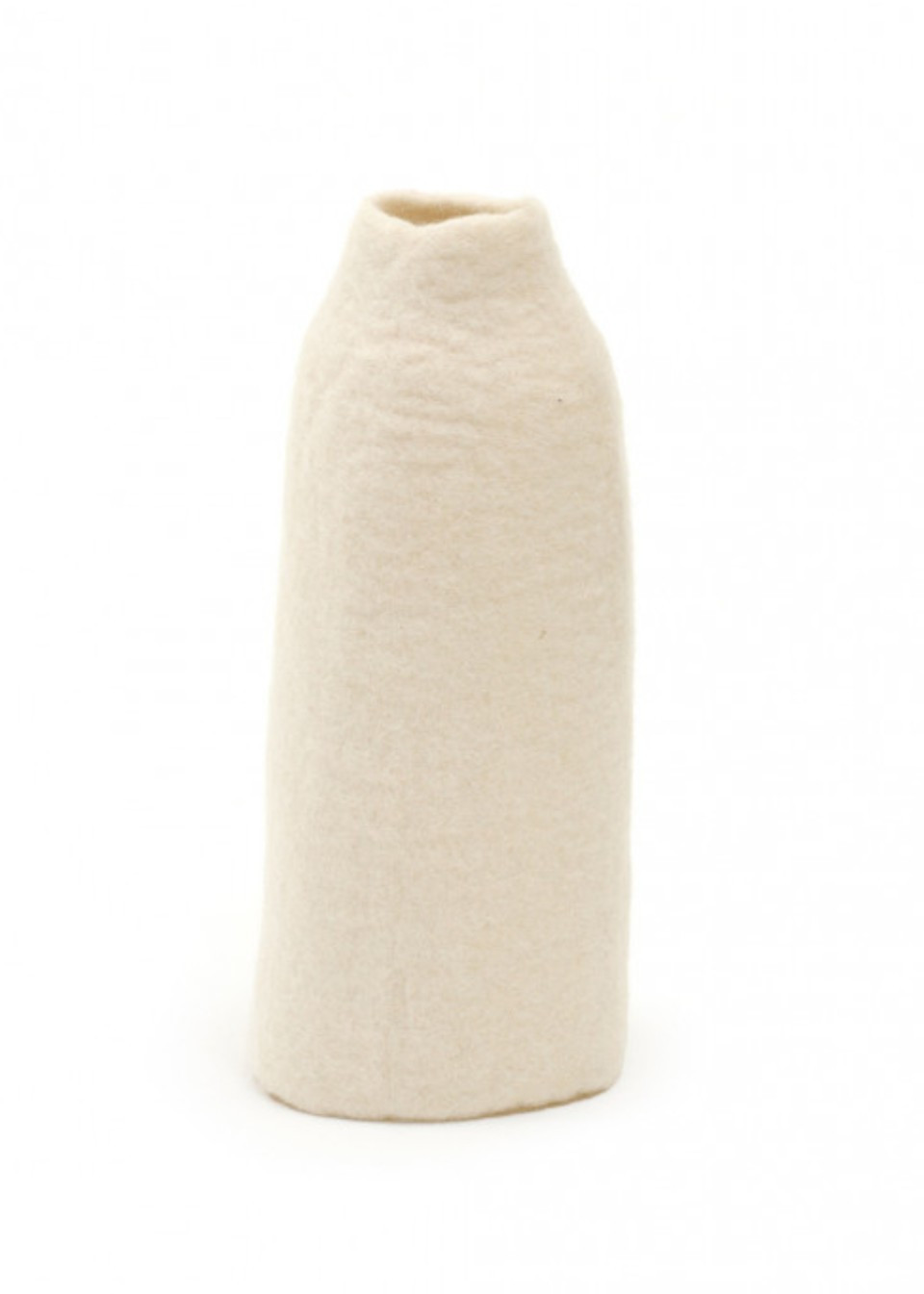 Cache-vase en feutre blanc - MUSKHANE